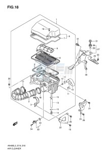 AN400 ABS BURGMAN EU-UK drawing AIR CLEANER