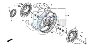 CB1000RC drawing FRONT WHEEL