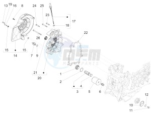 PRIMAVERA 125 4T 3V IGET ABS E4 (EMEA) drawing Flywheel magneto cover - Oil filter