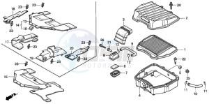 VFR750F drawing AIR CLEANER