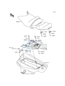 JET SKI ULTRA LX JT1500KEF EU drawing Seat