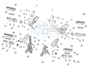 SHIVER 900 ABS (APAC) drawing Foot rests