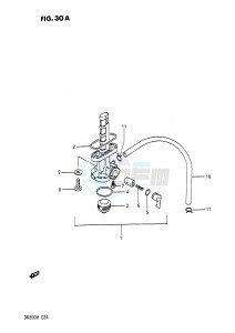 DR200 (E24) drawing FUEL COCK (MODEL J E2)