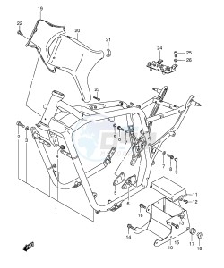 VS1400 (E3-E28) INTRUDER drawing FRAME (MODEL K5 K6 K7 K8)