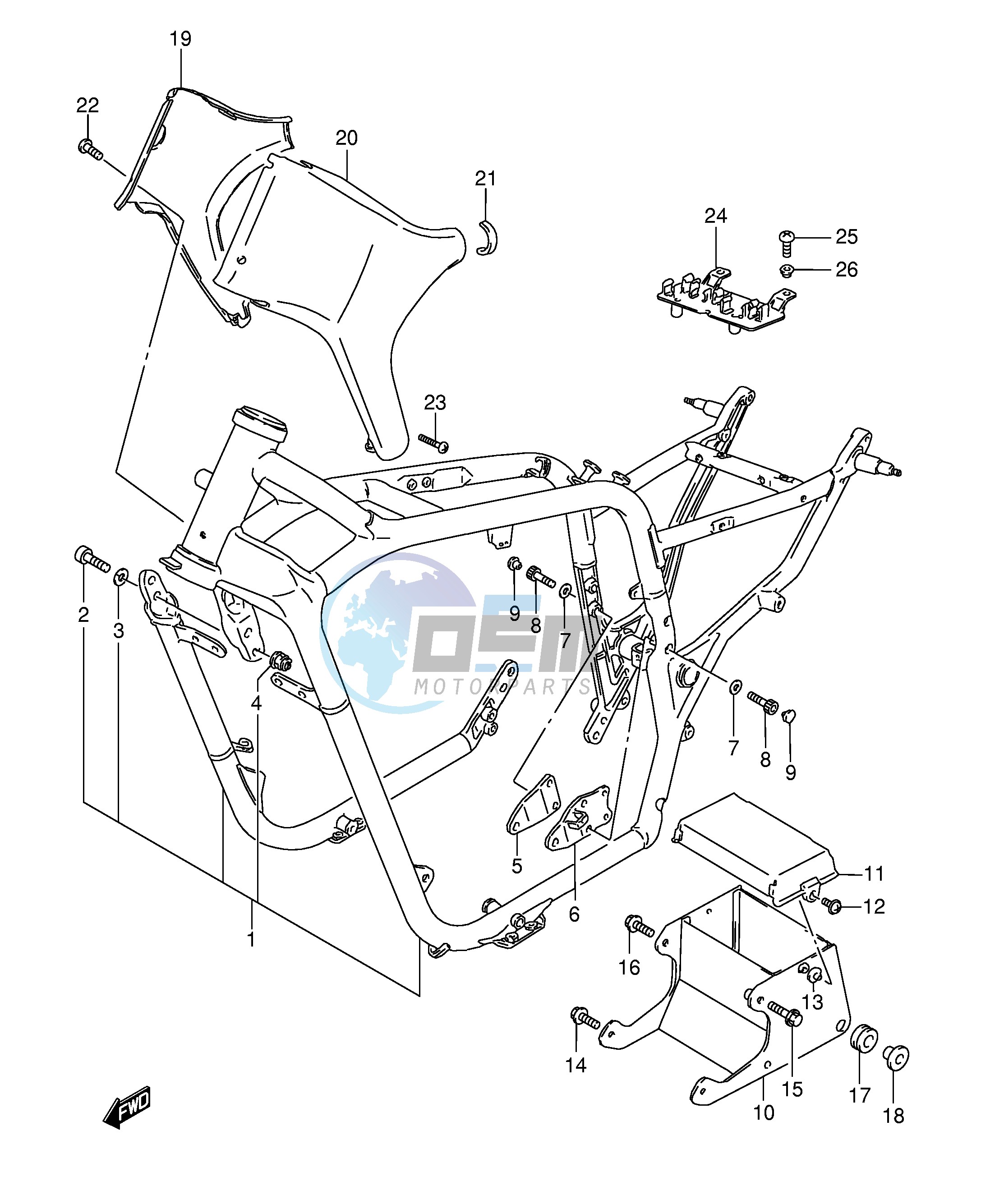 FRAME (MODEL K5 K6 K7 K8)