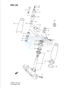 VL800 drawing STEERING STEM (VL800CL1 E2)