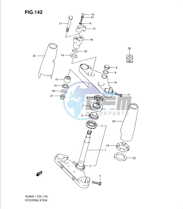 STEERING STEM (VL800CL1 E2)