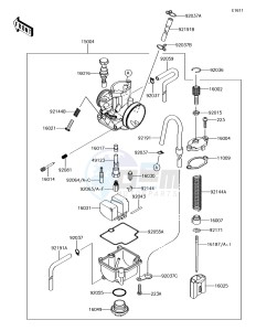 KX85-II KX85DGF EU drawing Carburetor