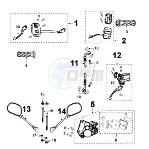 VIVA 3 L 50 4T A drawing BRAKE SYSTEM