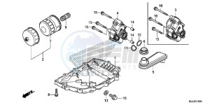 NC750XDE NC750XD Europe Direct - (ED) drawing OIL PAN/ OIL PUMP