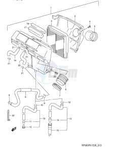 RF900R (E28) drawing AIR CLEANER