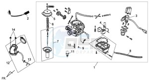 SYMPHONY 125 SR drawing CARBURATOR