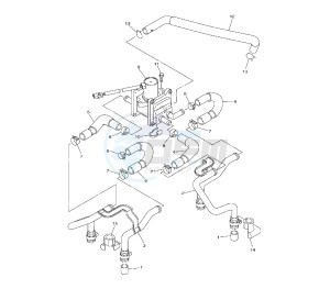 XJR 1300 drawing SECONDARY AIR SYSTEM