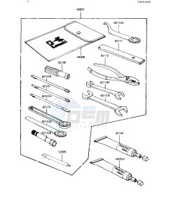 KZ 550 H [GPZ] (H1-H2) [GPZ] drawing OWNER TOOLS -- KZ550-H1- -