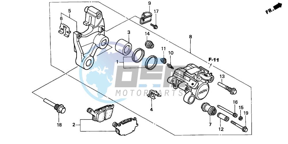 REAR BRAKE CALIPER