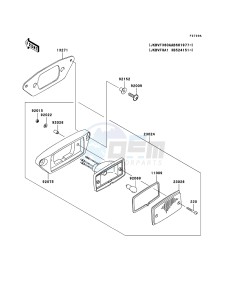 KVF360_4X4 KVF360-A3 EU GB drawing Taillight(s)