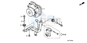 XL700VA9 France - (F / ABS CMF SPC) drawing ABS MODULATOR