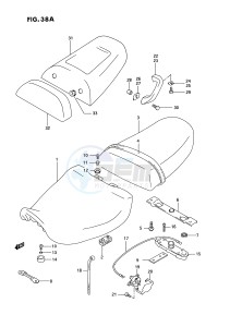 GSX-R750W (E2) drawing SEAT (MODEL R)