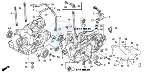 CRF250X drawing CRANKCASE