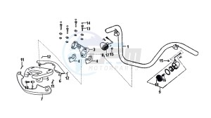 ALLO 50 (25 KM/H) (AJ05WA-NL) (L8-M0) drawing HANDLE PIPE HANDLE COVER / ALLO 50 (25 KM/H) (AJ05WA-NL) (L8-M0)