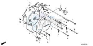 VT750C9 Korea - (KO / MK) drawing LEFT CRANKCASE COVER