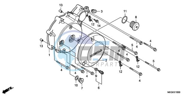 LEFT CRANKCASE COVER