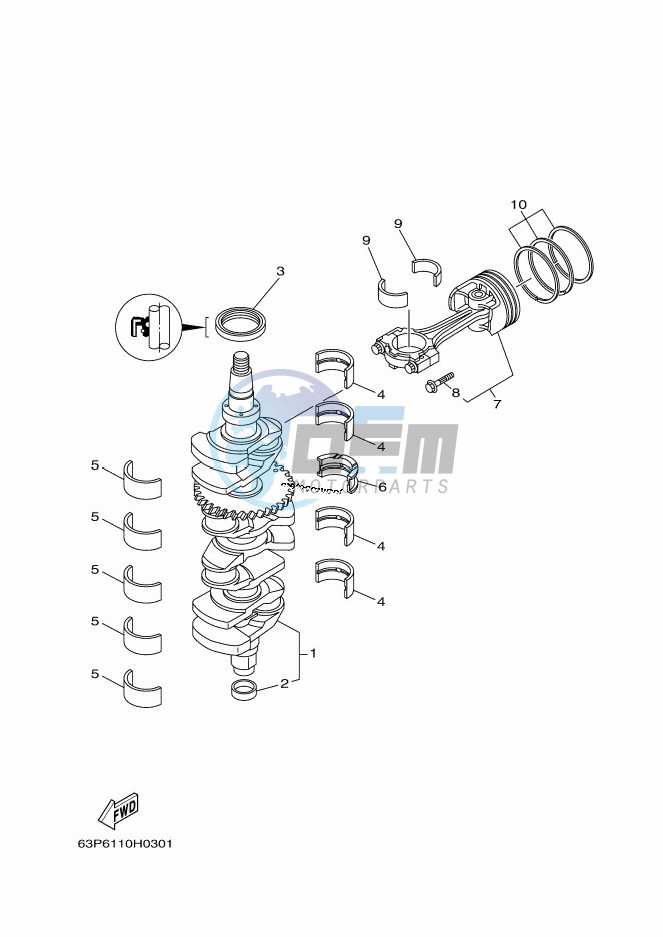 CRANKSHAFT--PISTON