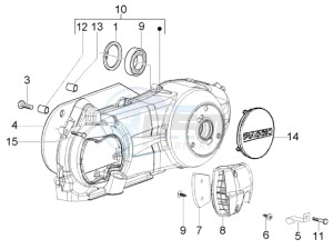 Beverly 125 RST drawing Transmission cover