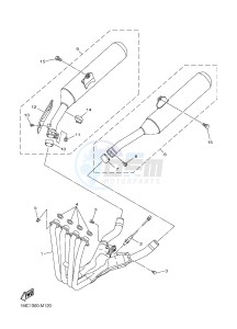 FJR1300AE FJR1300-AS FJR1300AS (B954) drawing EXHAUST