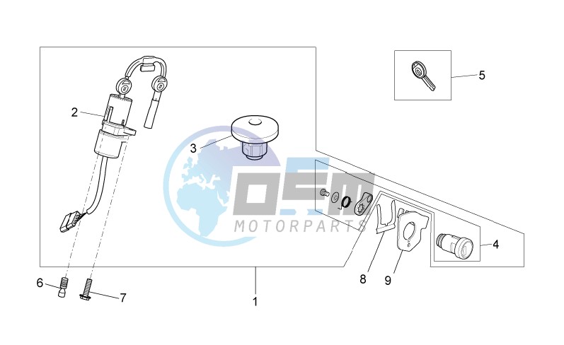 Lock hardware kit