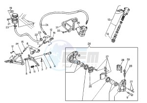 MITO EVOL.125 drawing REAR BRAKE SYSTEM