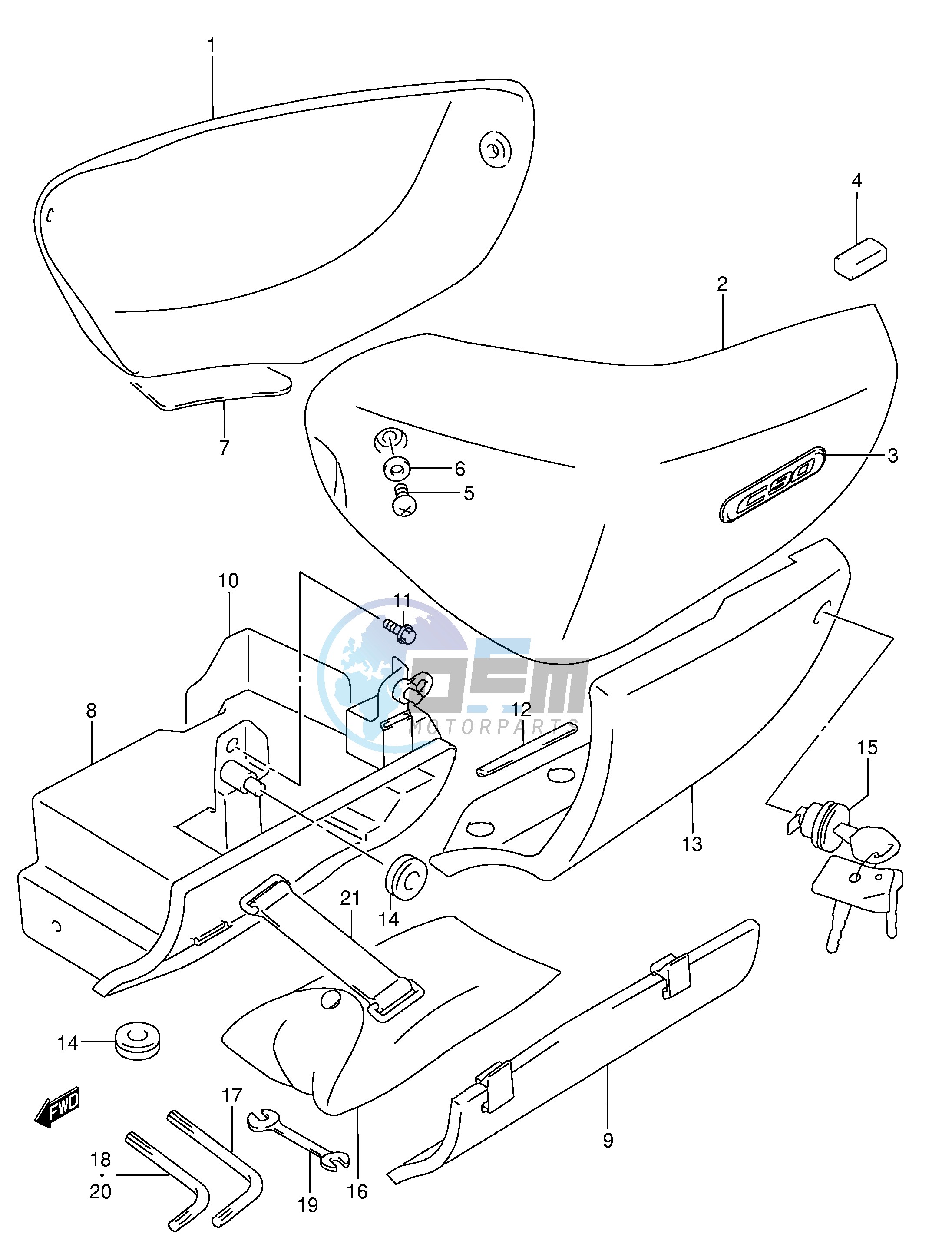 FRAME COVER (MODEL K5 K6 K7)