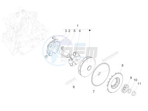 LIBERTY IGET 50 4T 3V NO ABS (NAFTA) drawing Driving pulley