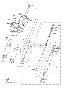 SR400 (2RDB) drawing FRONT FORK