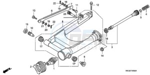 VT750CA9 KO / MK ST drawing SWINGARM