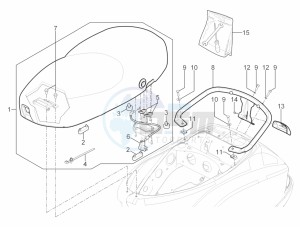 S 125 4T 3V E3 ie (APAC) (KR, RI, VT) drawing Saddle/seats