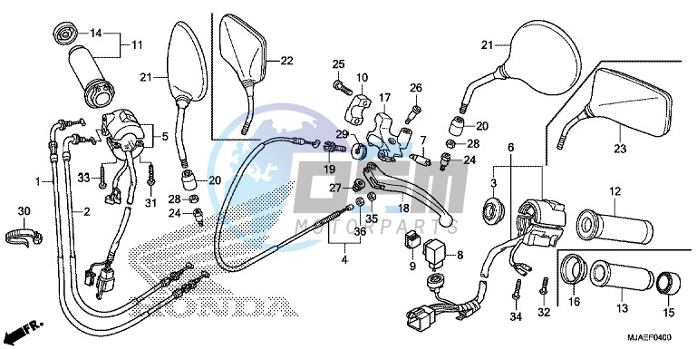 HANDLE LEVER/ SWITCH/ CABLE