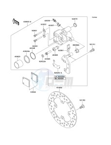 KVF 360 A [PARAIRIE 360 4X4] (A1-A3) PRAIRIE 360 4X4] drawing FRONT BRAKE-- A2_A3- -