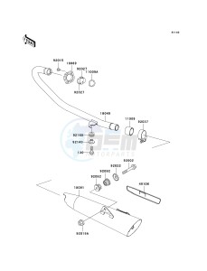 BN 125 A [ELIMINATOR 125] (A6F-A9F) A9F drawing MUFFLER-- S- -