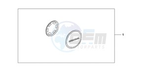 CBF1000A Europe Direct - (ED) drawing CRANKCASE COVER PEARL COOL WHITE