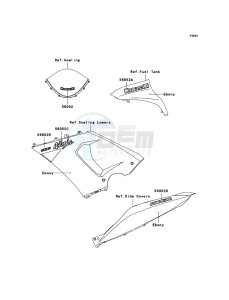 NINJA_ZX-6R ZX636C6F FR GB XX (EU ME A(FRICA) drawing Decals(Ebony)