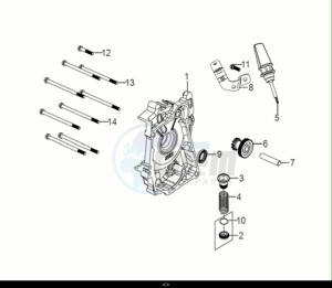 JET 14 50 (XC05W2-NL) (E5) (M1) drawing R. CRANK CASE COVER