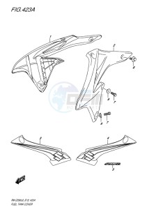 RM-Z250 EU drawing FUEL TANK COVER