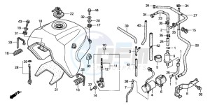 XL1000V VARADERO drawing FUEL TANK