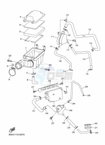 YFZ50 (BW4G) drawing INTAKE