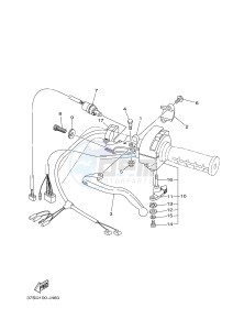 YFM450FWAD YFM45FGPAD GRIZZLY 450 EPS (1CTU 1CTV) drawing HANDLE SWITCH & LEVER