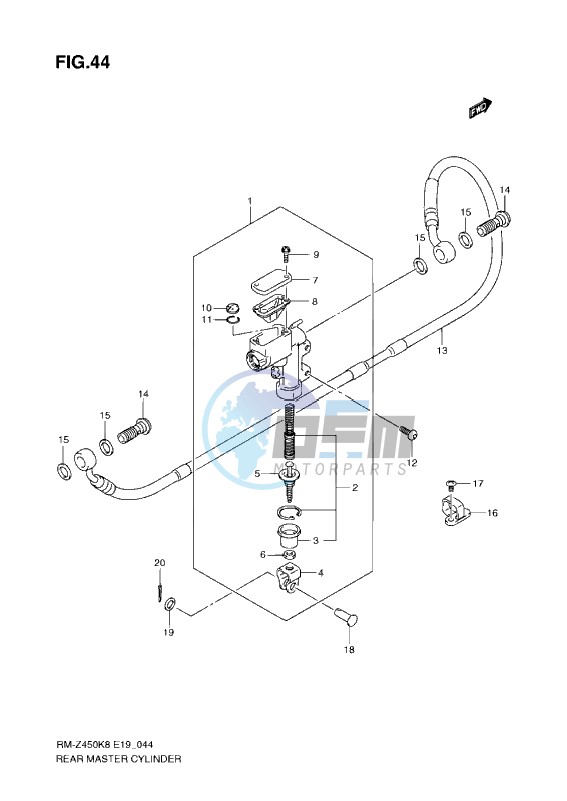 REAR MASTER CYLINDER