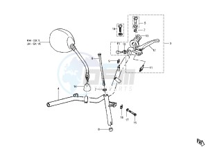 Zip 125 drawing Handlebar