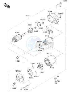 KAF 540 D [MULE 2020] (D1) [MULE 2020] drawing STARTER MOTOR