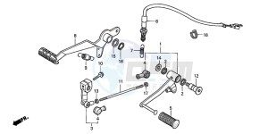 CB900F 919 drawing PEDAL